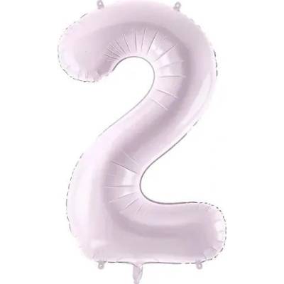 Party Deco Фолиев Балон Цифра, Светло Лилаво, 72 см - 2 (fb230g-2-014)