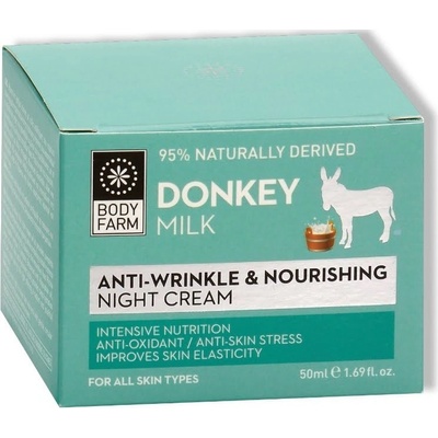 Bodyfarm Hellas Anti wrinkle and nourishing night cream Donkey milk 50 ml