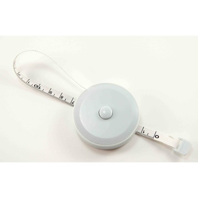 Krejčovský meter - sťahovací - svetlosivý - dĺžka 150 cm