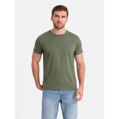 Ombre Basic cotton T-shirt khaki