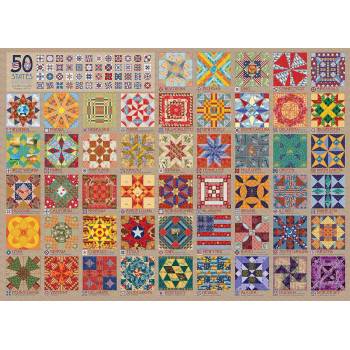 Cobble Hill - Puzzle 50 States Quilt Blocks 1000 - 1 000 piese