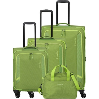 Travelite Комплект пътнически куфари Travelite Corsiica S, M, L, BB Свежо зелено Travelite | Zelen | МЪЖЕ | UNI