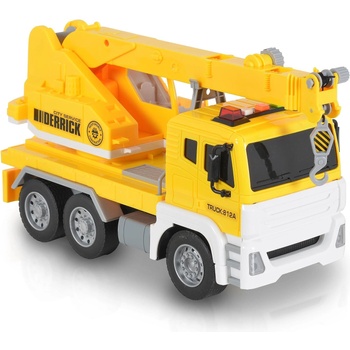 Moni Toys 1: 12 Камион с кран жълт wy812a (110395)