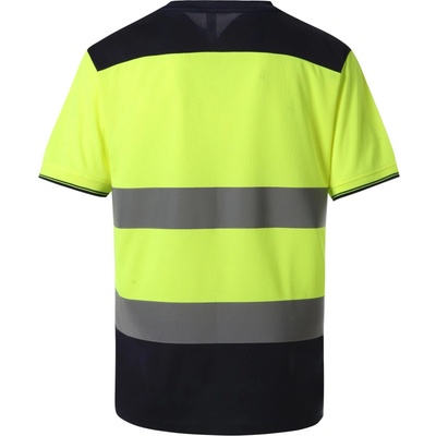 Yoko tričko HVJ400 Hi-Vis výstražné krátký rukáv hi vis oran Oranžová fluorescent/navy S