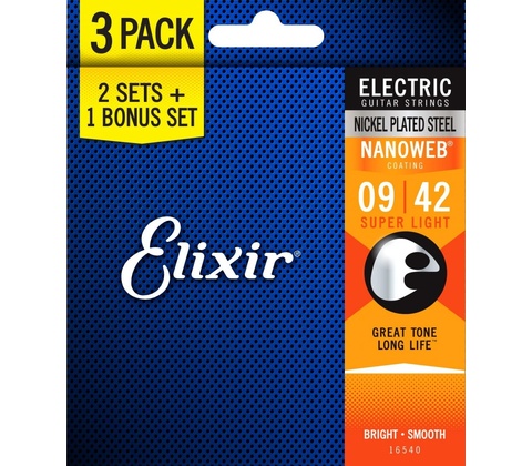 Elixir Nanoweb Super Light 3-Pack