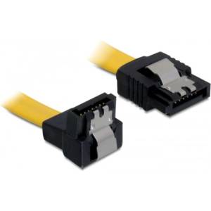 Delock SATA 6 Gb/s кабел надолу/нагоре, метален, 10 cm (82798)
