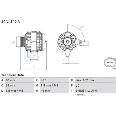 generátor BOSCH 0 986 083 050