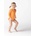 Swim Essentials : Цял бански костюм с ръкав и къдрички от 0 до 6 г. "Orange Hearts (SWE-2020SE519)