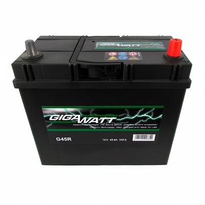 GIGAWATT 45Ah 330A right+ Asia