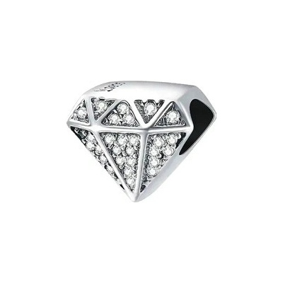 Nubis Stříbrný přívěšek korálek na náramek DIAMANT NB 8220
