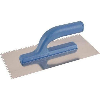 Hladítko nerez, zub 12x12 mm, 270 mm, plastová rukojeť