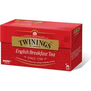 TWININGS English Breakfast Tea 25 пакетчета черен чай