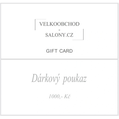 Dárkový poukaz v hodnotě 1000Kč