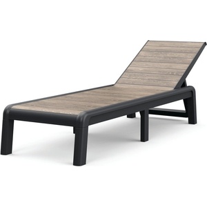 Keter Кафяв пластмасов сгъваем градински шезлонг Deco Porto - Keter (271153)