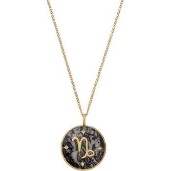 Fossil Дамско колие зодия Козирог с хематит Fossil JF04847710 (JF04847710)