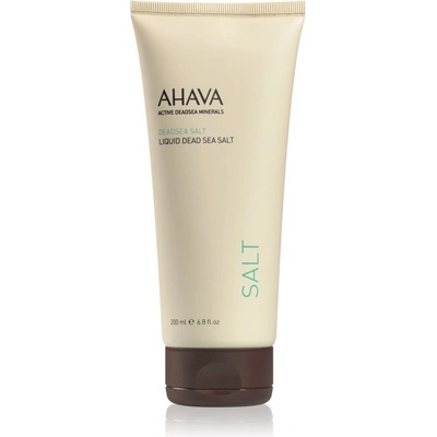 AHAVA Dead Sea Salt tekutá soľ z Mŕtveho mora s regeneračným účinkom 200 ml