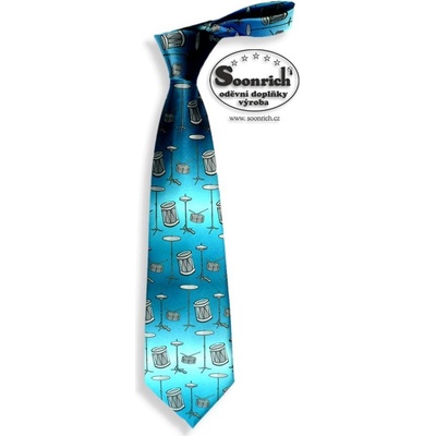 Soonrich kravata modrá bicí kor052 – Zboží Mobilmania