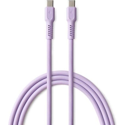 Colorum Кабел Colorum - 14987, USB-C/USB-C, 1.8 m, лавандула (14987)