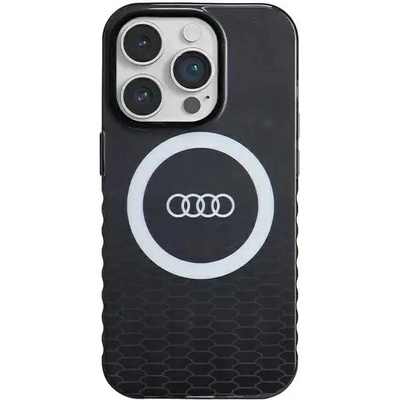 Audi Кейс Audi IML Big Logo MagSafe за iPhone 14 Pro, черен (AUDI000073-0)