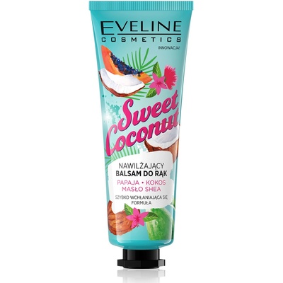 Eveline Cosmetics Sweet Coconut hydratační balzám na ruce 50 ml