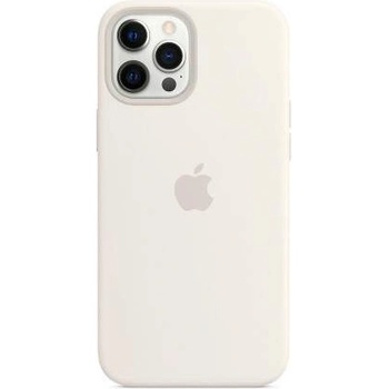 Apple iPhone Silicone Case with MagSafe - оригинален силиконов кейс за iPhone 12 Pro Max с MagSafe (бял)