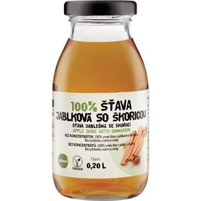 Zdravo Organic 100% jablko se skořicí 0,75 l