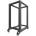 Lanberg Open rack stand 22U 600x1000 black