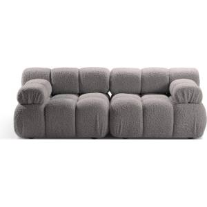 Micadoni Светлосив модулен диван от букле 188 cm Bellis - Micadoni Home (MIC_2S_213_F1_BELLIS3)
