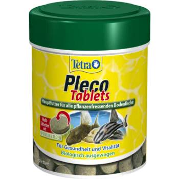 TETRA Pleco Tablets (Тетра Плеко Таблетс) е таблетизирана основна храна за растителноядни дънни риби