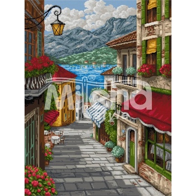 Milena Style Крайбрежна улица - гоблен със схема конци Ariadna 1: 1