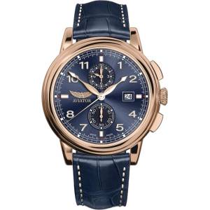 Aviator Мъжки часовник Aviator Douglas Chronograph V. 2.45. 2.408. 4 (V.2.45.2.408.4) Часовници