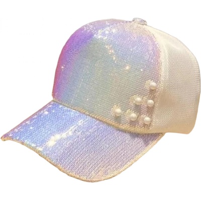 HARAHU Шапка с козирка lo-16037 - Бяла kp16037 (lo-16037)