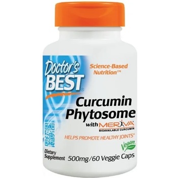 Doctor's Best Curcumin Phytosome, 500 mg, 60 капсули, Doctor's Best