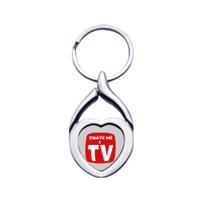 Přívěsek na klíče srdce Znáte mě z TV