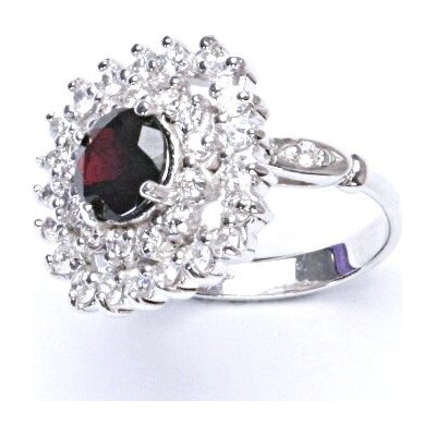 Čištín stříbrný přírodní granát 4484