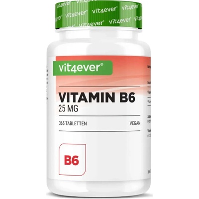 Vit4ever Vitamin B6 25 mg 365 tablet