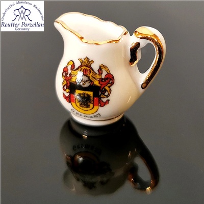 Reutter Porzelan - Miniatúra Porcelánový mliečnik GERMANY 2x2cm
