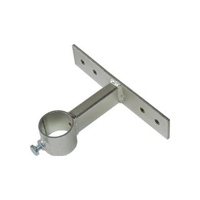 Držák stožáru 48mm, 10cm od zdi (delší pás), zinek Žár