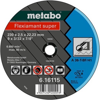 Metabo Řezný kotouč 115 x 2,0 x 22,2 mm MB616105000