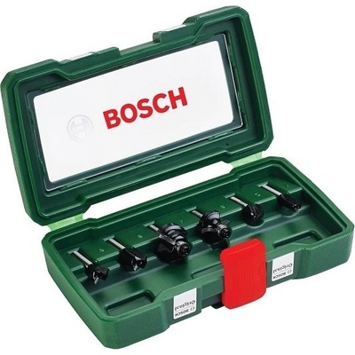 BOSCH 6-dílná sada TC fréz (6 mm stopka) - 2 607 019 464