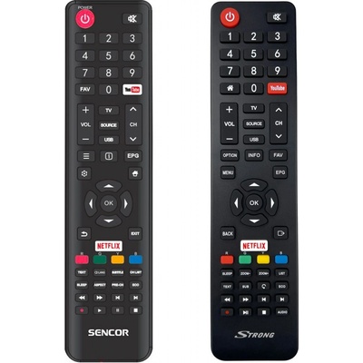 Diaľkový ovládač Sencor SLE32S600TCS, SLE32S601TCS, SLE40FS600TCS, SLE40FS601TCS, SLE42FS601TCS