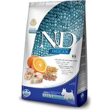 N&D Ocean Adult Mini Cod & Spelt Oats & Orange 7 kg