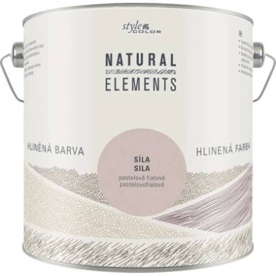 StyleColor Natural Elements Hlinená farba na stenu 2,5 l pastelová fialová