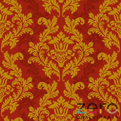 Maki ubrousky 3N 20ks bordó se zlatými ornamenty 33x33cm