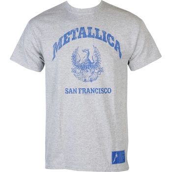 Image 1 of ROCK OFF Мъжка тениска Metallica - College Crest - Сив - RTMTLTSGCOL