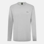 Boss Тениска Boss Mens BOSS GREEN Long Sleeve T-Shirt with Iconic Logo Detail - Open Grey 063