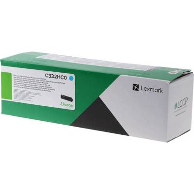 Lexmark Тонер касета за Lexmark MC3300 Series - Toner - C332HC0 - Cyan - PN C332HC0 (C332HC0)