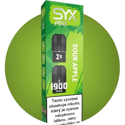 Syx Pod Sour Apple 16,5 mg 2x950 potáhnutí 1 ks – Zboží Dáma