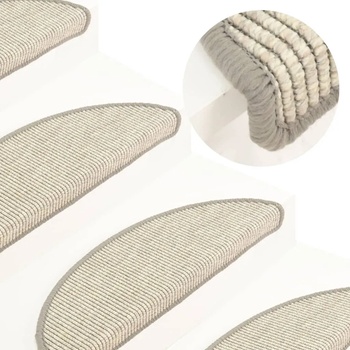 Image 1 of vidaXL Изтривалки за стълби, 15 бр. , 56x17x3 см, сребърни, полукръгли (326895)