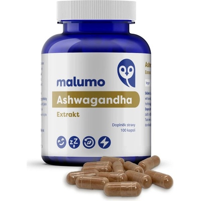 Ashwagandha extrakt 100 kapslí v lahvičce